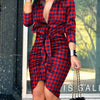 Long Sleeve Elegant Skinny Office Lady Mini Dress For Women Sexy deep V-neck Black Package Hip Bodycon Dresses Casual Robe - MAGUSTA BEAUTY