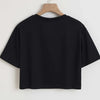 Los Angeles Number 91 Graphic Round Neck Sports Crop T-shirt Crew Neck Casual Running Workout Crop Top Women's Activewear - MAGUSTA BEAUTY