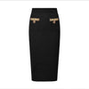 Luxury Crystal Long Evening Dresses Women 2 Piece Women Skirt Suits Beading Knitting Cardigans Sweater Long Pencil Skirts Sets - MAGUSTA BEAUTY