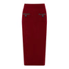 Luxury Crystal Long Evening Dresses Women 2 Piece Women Skirt Suits Beading Knitting Cardigans Sweater Long Pencil Skirts Sets - MAGUSTA BEAUTY