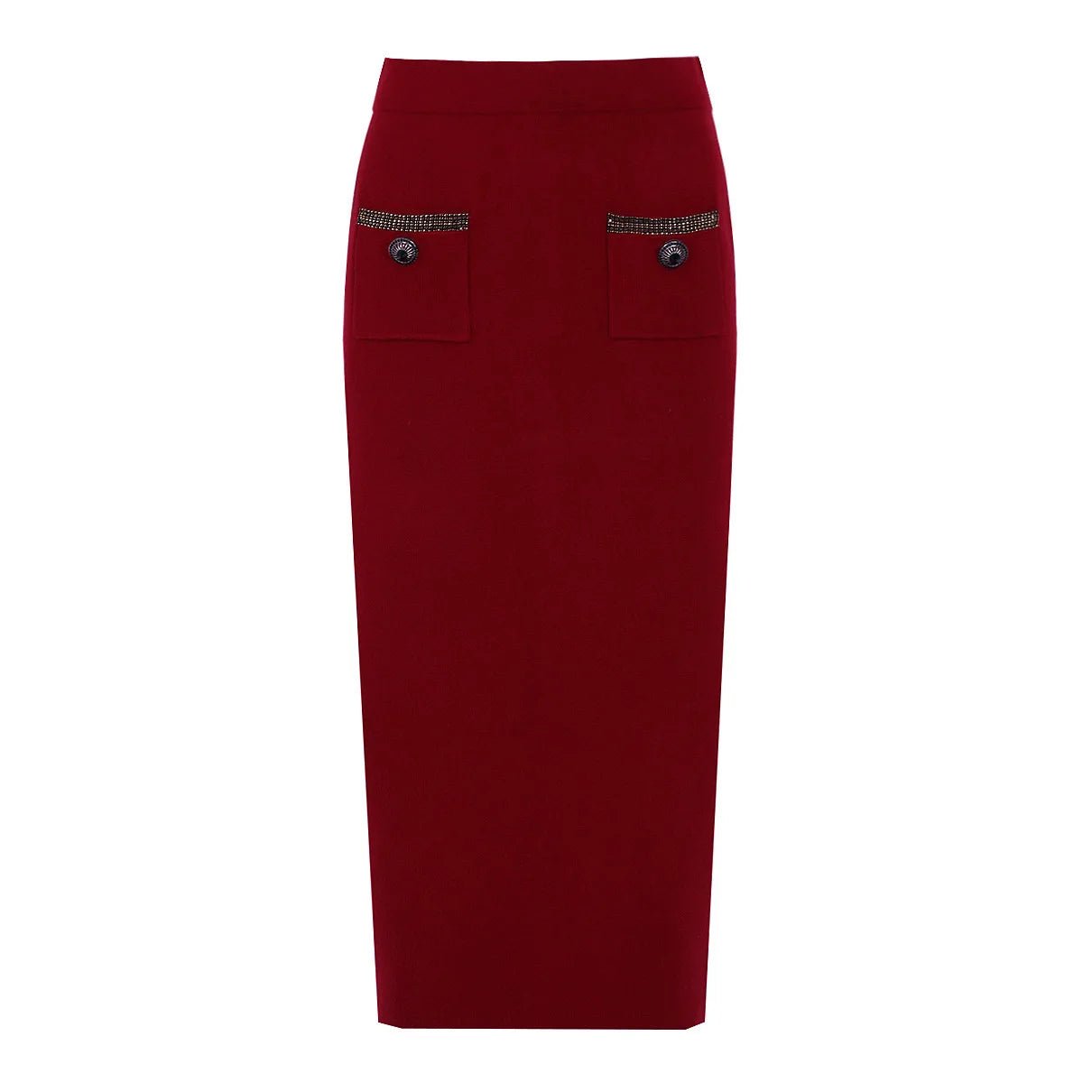 Luxury Crystal Long Evening Dresses Women 2 Piece Women Skirt Suits Beading Knitting Cardigans Sweater Long Pencil Skirts Sets - MAGUSTA BEAUTY