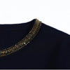 Luxury Crystal Long Evening Dresses Women 2 Piece Women Skirt Suits Beading Knitting Cardigans Sweater Long Pencil Skirts Sets - MAGUSTA BEAUTY