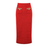 Luxury Crystal Long Evening Dresses Women 2 Piece Women Skirt Suits Beading Knitting Cardigans Sweater Long Pencil Skirts Sets - MAGUSTA BEAUTY