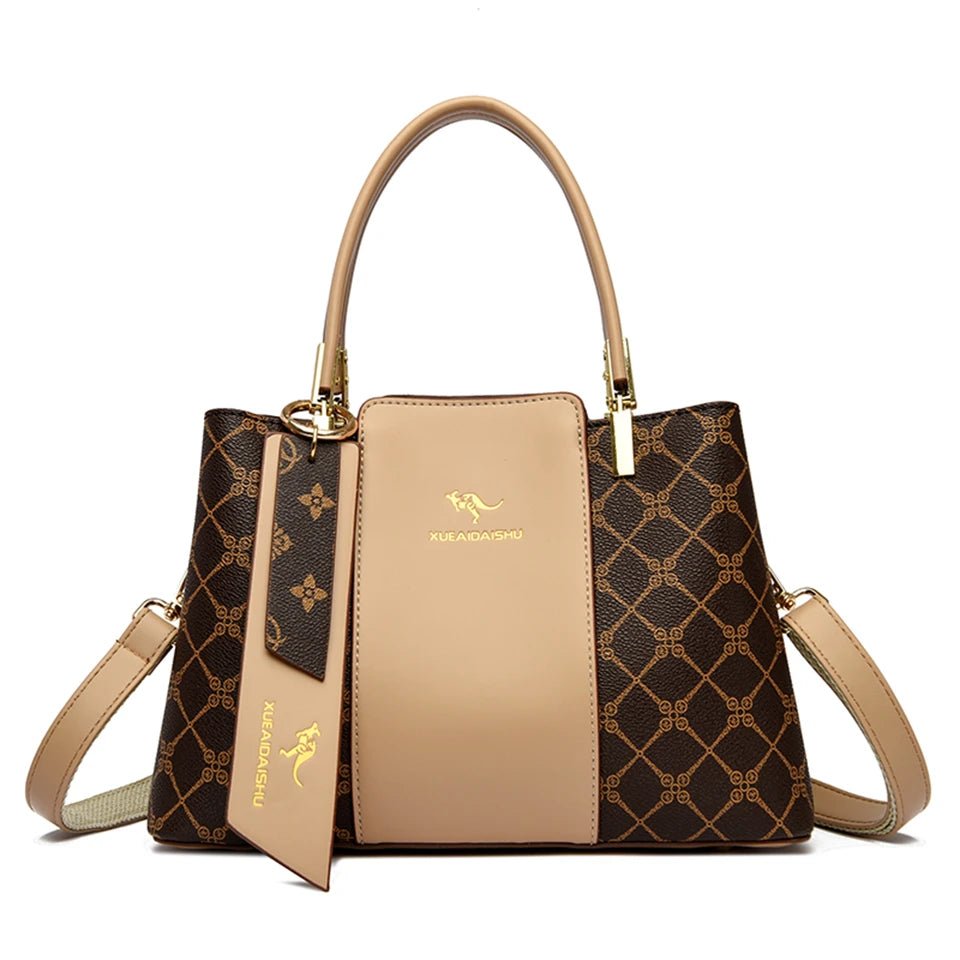 Luxury Handbag Fashion Print Large Capacity Soft Leather Women Shoulder Crossbody Bag Leisure Designer Ladies Purses and Handbag - MAGUSTA BEAUTY