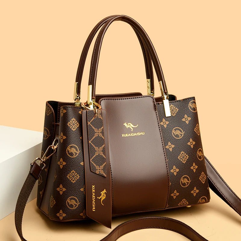Luxury Handbag Fashion Print Large Capacity Soft Leather Women Shoulder Crossbody Bag Leisure Designer Ladies Purses and Handbag - MAGUSTA BEAUTY