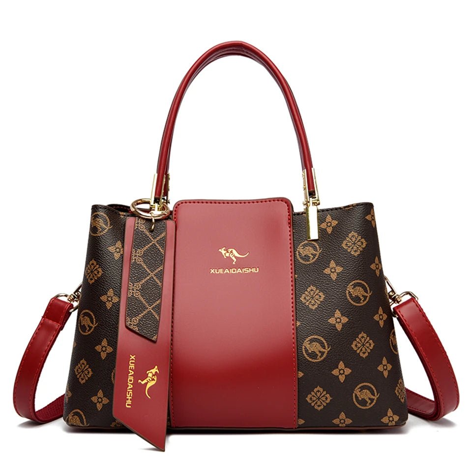 Luxury Handbag Fashion Print Large Capacity Soft Leather Women Shoulder Crossbody Bag Leisure Designer Ladies Purses and Handbag - MAGUSTA BEAUTY