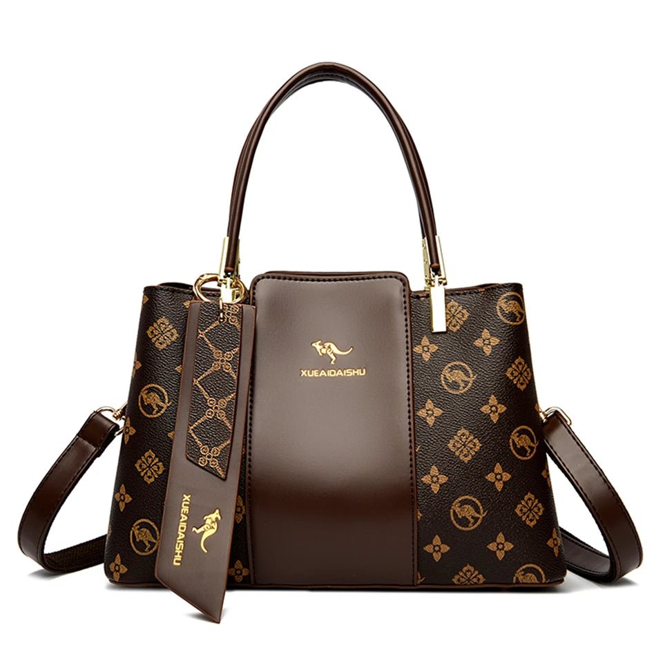 Luxury Handbag Fashion Print Large Capacity Soft Leather Women Shoulder Crossbody Bag Leisure Designer Ladies Purses and Handbag - MAGUSTA BEAUTY