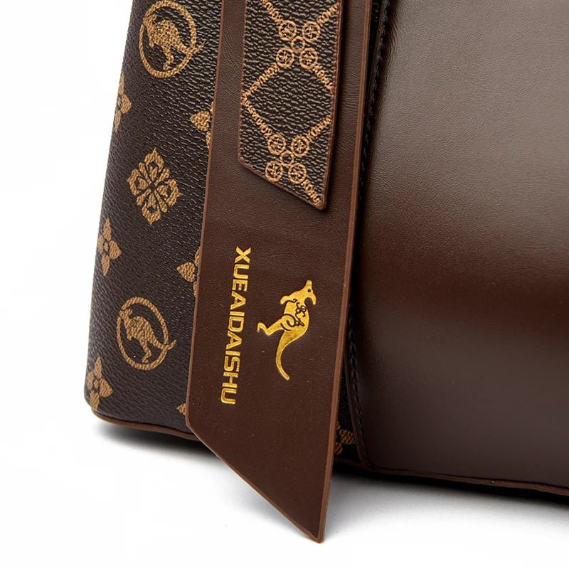 Luxury Handbag Fashion Print Large Capacity Soft Leather Women Shoulder Crossbody Bag Leisure Designer Ladies Purses and Handbag - MAGUSTA BEAUTY