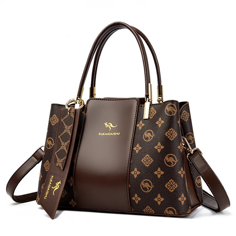Luxury Handbag Fashion Print Large Capacity Soft Leather Women Shoulder Crossbody Bag Leisure Designer Ladies Purses and Handbag - MAGUSTA BEAUTY