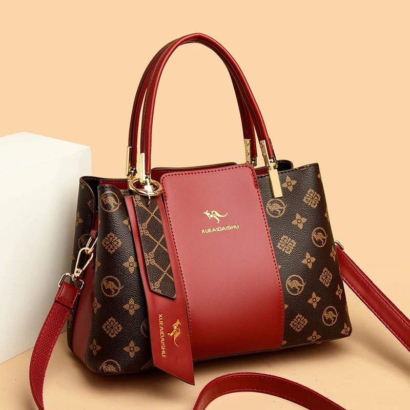 Luxury Handbag Fashion Print Large Capacity Soft Leather Women Shoulder Crossbody Bag Leisure Designer Ladies Purses and Handbag - MAGUSTA BEAUTY