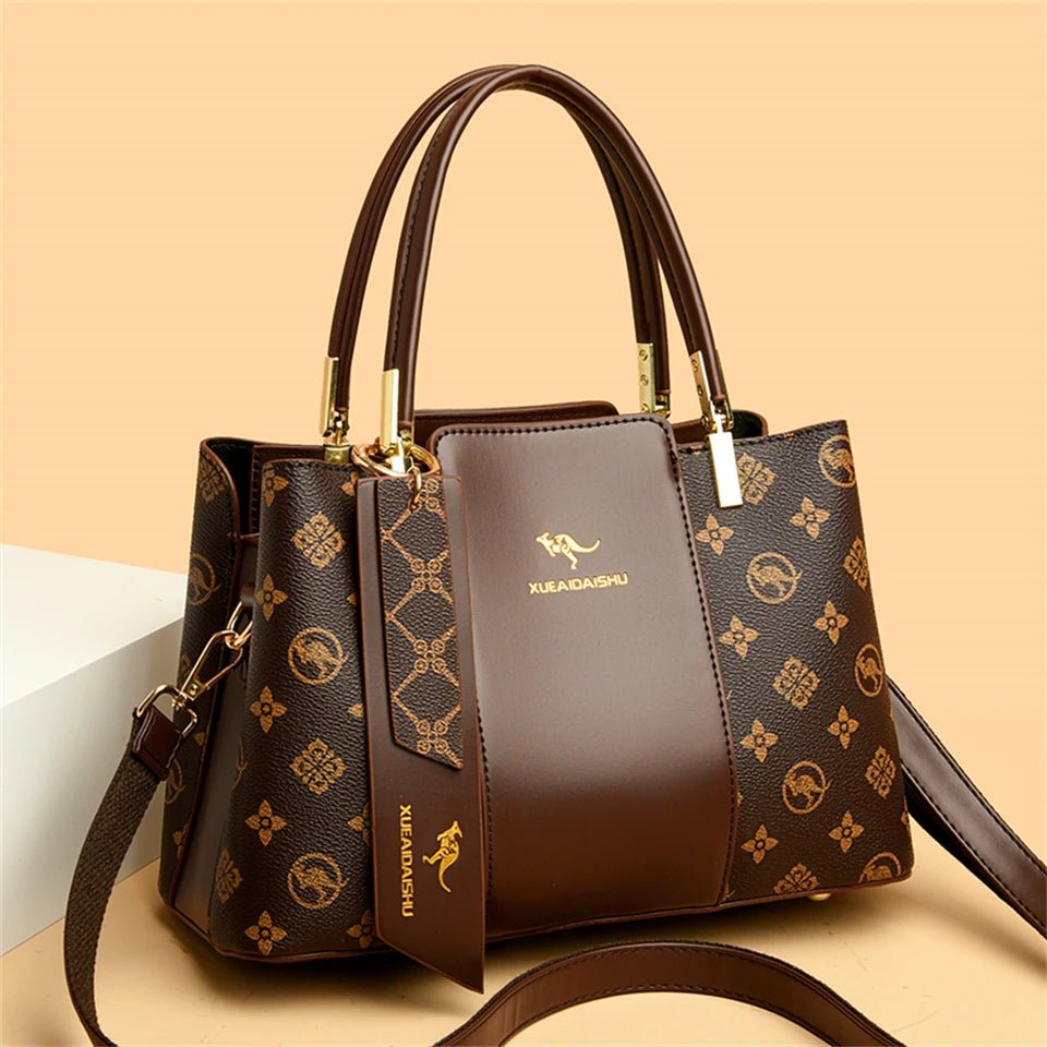 Luxury Handbag Fashion Print Large Capacity Soft Leather Women Shoulder Crossbody Bag Leisure Designer Ladies Purses and Handbag - MAGUSTA BEAUTY