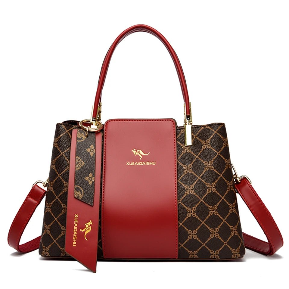 Luxury Handbag Fashion Print Large Capacity Soft Leather Women Shoulder Crossbody Bag Leisure Designer Ladies Purses and Handbag - MAGUSTA BEAUTY