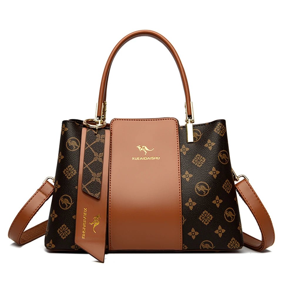Luxury Handbag Fashion Print Large Capacity Soft Leather Women Shoulder Crossbody Bag Leisure Designer Ladies Purses and Handbag - MAGUSTA BEAUTY