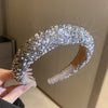 Luxury Inlaid Rhinestone HairBands for Women Korean Fashion Hair Pressure Headband Small Pearl Wedding Hair Jewelry - MAGUSTA BEAUTY