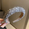 Luxury Inlaid Rhinestone HairBands for Women Korean Fashion Hair Pressure Headband Small Pearl Wedding Hair Jewelry - MAGUSTA BEAUTY