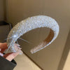 Luxury Inlaid Rhinestone HairBands for Women Korean Fashion Hair Pressure Headband Small Pearl Wedding Hair Jewelry - MAGUSTA BEAUTY