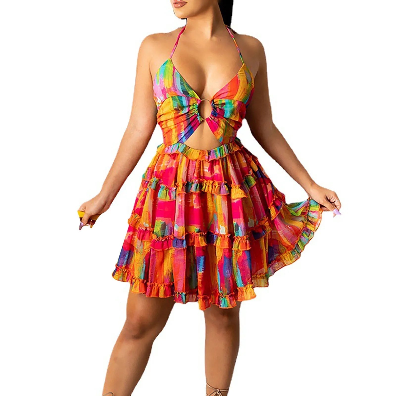 Luxury Women'S Elegant Dress Outfits Women'S Casual Summer Tank Top Sleeveless Knee Length Mini Vestidos Elegantes Para Mujeres - MAGUSTA BEAUTY
