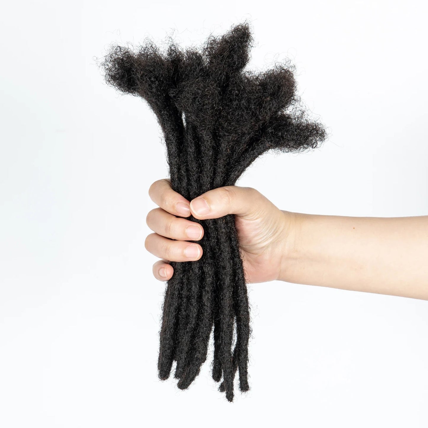Malaika Locs Extension Human Hair 8 Inch Full Handmade Permanent Dreadlock 0.6cm Dreadlock Extension 30 Str Human Hair Locs - MAGUSTA BEAUTY