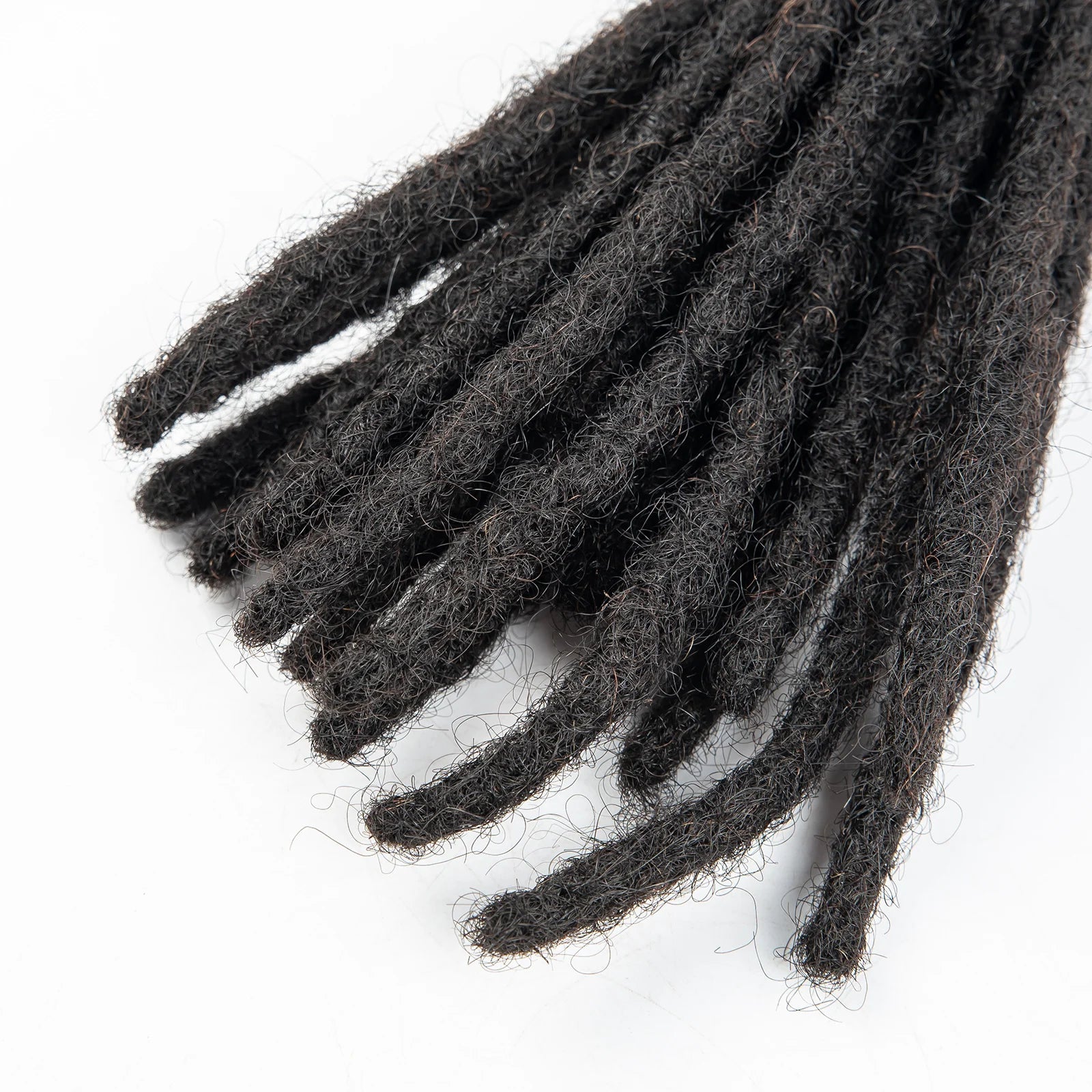Malaika Locs Extension Human Hair 8 Inch Full Handmade Permanent Dreadlock 0.6cm Dreadlock Extension 30 Str Human Hair Locs - MAGUSTA BEAUTY
