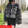 Maomaokong 2025 Natural Real Fox Fur Coat Women Winter Warm Luxury Fur Jacket Detachable Long Sleeves Female Vest Furry Coats - MAGUSTA BEAUTY