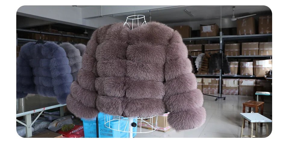 Maomaokong 2025 Natural Real Fox Fur Coat Women Winter Warm Luxury Fur Jacket Detachable Long Sleeves Female Vest Furry Coats - MAGUSTA BEAUTY