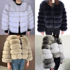 Maomaokong 2025 Natural Real Fox Fur Coat Women Winter Warm Luxury Fur Jacket Detachable Long Sleeves Female Vest Furry Coats - MAGUSTA BEAUTY
