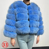 Maomaokong 2025 Natural Real Fox Fur Coat Women Winter Warm Luxury Fur Jacket Detachable Long Sleeves Female Vest Furry Coats - MAGUSTA BEAUTY