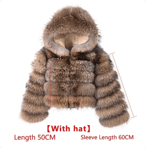 Maomaokong 2025 Natural Real Fox Fur Coat Women Winter Warm Luxury Fur Jacket Detachable Long Sleeves Female Vest Furry Coats - MAGUSTA BEAUTY