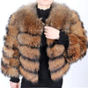 Maomaokong 2025 Natural Real Fox Fur Coat Women Winter Warm Luxury Fur Jacket Detachable Long Sleeves Female Vest Furry Coats - MAGUSTA BEAUTY