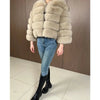 Maomaokong 2025 Natural Real Fox Fur Coat Women Winter Warm Luxury Fur Jacket Detachable Long Sleeves Female Vest Furry Coats - MAGUSTA BEAUTY