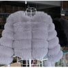 Maomaokong 2025 Natural Real Fox Fur Coat Women Winter Warm Luxury Fur Jacket Detachable Long Sleeves Female Vest Furry Coats - MAGUSTA BEAUTY