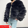 Maomaokong 2025 Natural Real Fox Fur Coat Women Winter Warm Luxury Fur Jacket Detachable Long Sleeves Female Vest Furry Coats - MAGUSTA BEAUTY