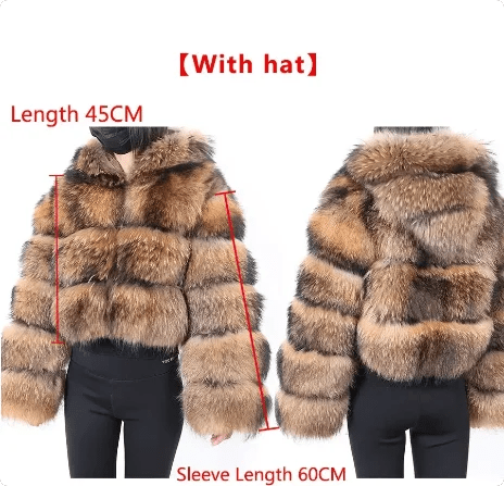 Maomaokong 2025 Natural Real Fox Fur Coat Women Winter Warm Luxury Fur Jacket Detachable Long Sleeves Female Vest Furry Coats - MAGUSTA BEAUTY