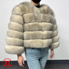 Maomaokong 2025 Natural Real Fox Fur Coat Women Winter Warm Luxury Fur Jacket Detachable Long Sleeves Female Vest Furry Coats - MAGUSTA BEAUTY