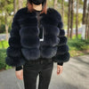 Maomaokong 2025 Natural Real Fox Fur Coat Women Winter Warm Luxury Fur Jacket Detachable Long Sleeves Female Vest Furry Coats - MAGUSTA BEAUTY