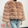 Maomaokong 2025 Natural Real Fox Fur Coat Women Winter Warm Luxury Fur Jacket Detachable Long Sleeves Female Vest Furry Coats - MAGUSTA BEAUTY