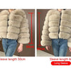 Maomaokong 2025 Natural Real Fox Fur Coat Women Winter Warm Luxury Fur Jacket Detachable Long Sleeves Female Vest Furry Coats - MAGUSTA BEAUTY