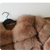Maomaokong 2025 Natural Real Fox Fur Coat Women Winter Warm Luxury Fur Jacket Detachable Long Sleeves Female Vest Furry Coats - MAGUSTA BEAUTY