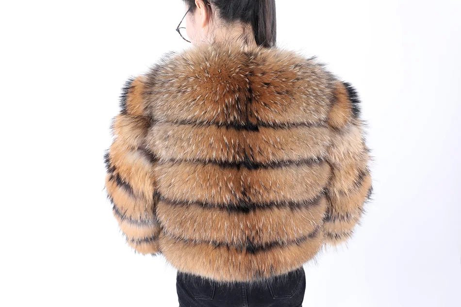 Maomaokong 2025 Natural Real Fox Fur Coat Women Winter Warm Luxury Fur Jacket Detachable Long Sleeves Female Vest Furry Coats - MAGUSTA BEAUTY