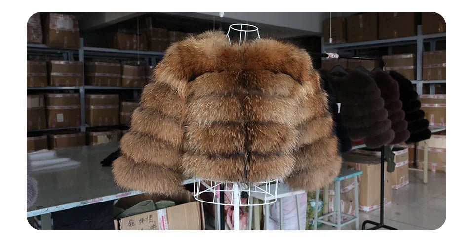 Maomaokong 2025 Natural Real Fox Fur Coat Women Winter Warm Luxury Fur Jacket Detachable Long Sleeves Female Vest Furry Coats - MAGUSTA BEAUTY