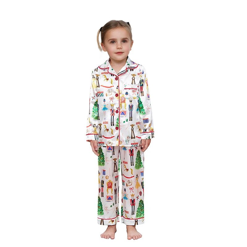 Matching Christmas Pajamas Set for Family Festive Tree Print Sleepwear for Mommy and Me Matching Tops and Pants for a Cozy - MAGUSTA BEAUTY