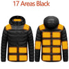 Men Heated Jacket USB Winter Outdoor Electric Heating male bobojaco Warm Sprots Thermal Coat Clothing Heatable men's parka - MAGUSTA BEAUTY