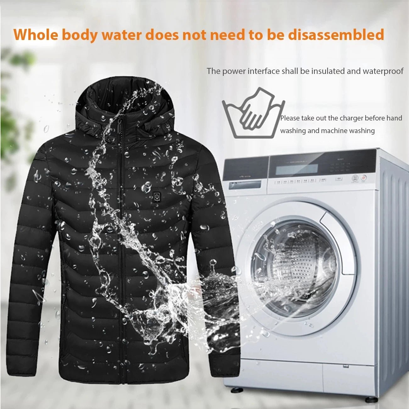 Men Heated Jacket USB Winter Outdoor Electric Heating male bobojaco Warm Sprots Thermal Coat Clothing Heatable men's parka - MAGUSTA BEAUTY