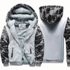 Men's Jacket Winter Camouflage Fleece Thicken Hooded Jackets Male Long Sleeve Coat Casual Zip Up Hoodies Streetwear Men's Coats - MAGUSTA BEAUTY