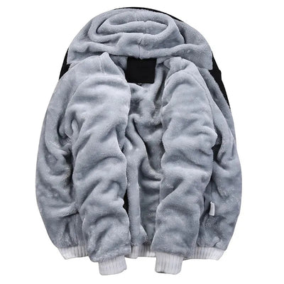 Men's Jacket Winter Camouflage Fleece Thicken Hooded Jackets Male Long Sleeve Coat Casual Zip Up Hoodies Streetwear Men's Coats - MAGUSTA BEAUTY