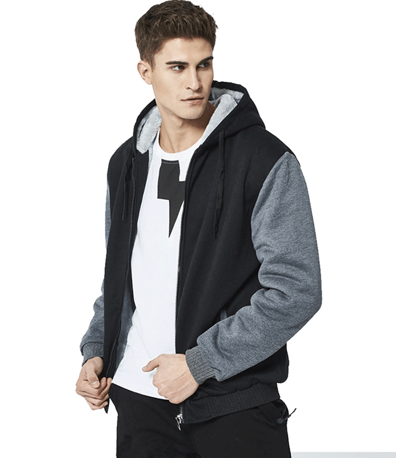 Men's Jacket Winter Camouflage Fleece Thicken Hooded Jackets Male Long Sleeve Coat Casual Zip Up Hoodies Streetwear Men's Coats - MAGUSTA BEAUTY