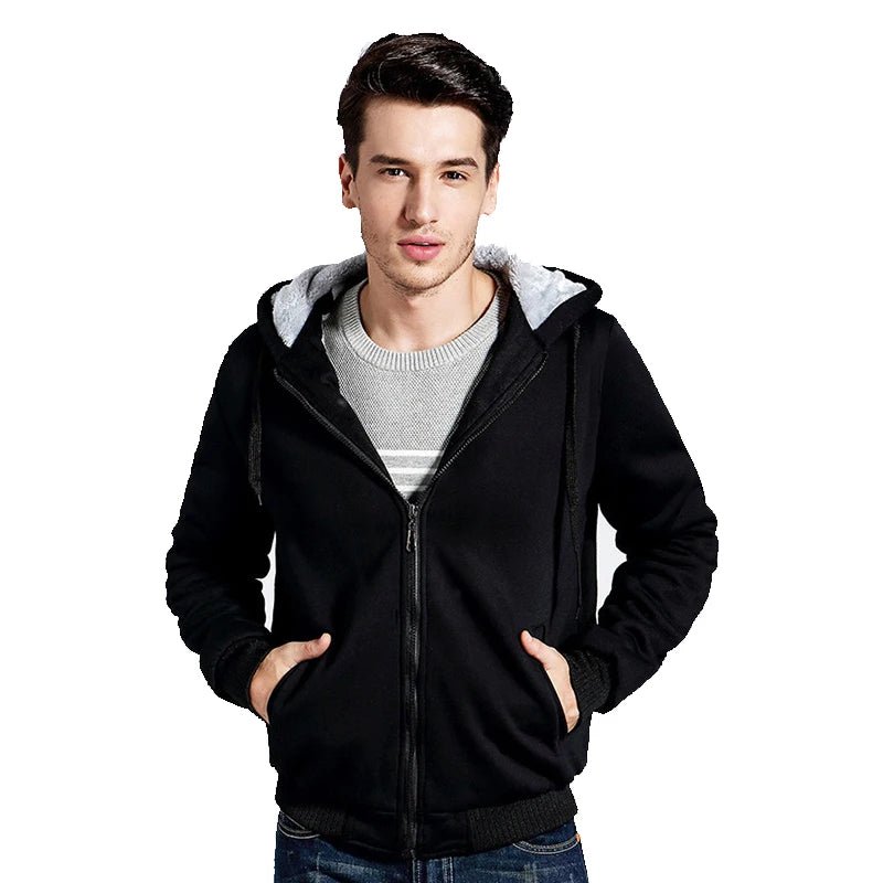 Men's Jacket Winter Camouflage Fleece Thicken Hooded Jackets Male Long Sleeve Coat Casual Zip Up Hoodies Streetwear Men's Coats - MAGUSTA BEAUTY