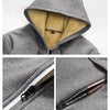 Men's Jacket Winter Camouflage Fleece Thicken Hooded Jackets Male Long Sleeve Coat Casual Zip Up Hoodies Streetwear Men's Coats - MAGUSTA BEAUTY