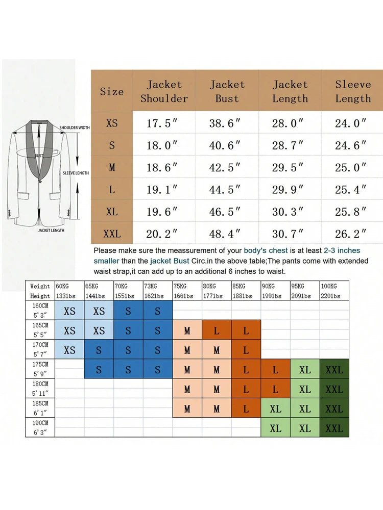 Men's plaid two - piece jacquard suit set, including a single - button printed evening jacket and pants, suitable for weddings, dinn - MAGUSTA BEAUTY