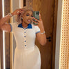 Mini Skirt Set Women Two Piece Sets Polo Collar Knit Shirt Tops Dress Sets Casual Y2k Streetwear Pleated Shorts Skirts Elegant - MAGUSTA BEAUTY